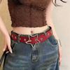 Gothic Star Rivet Belt Spicy Girl Men Belt Vintage Y2K Belt  Unisex