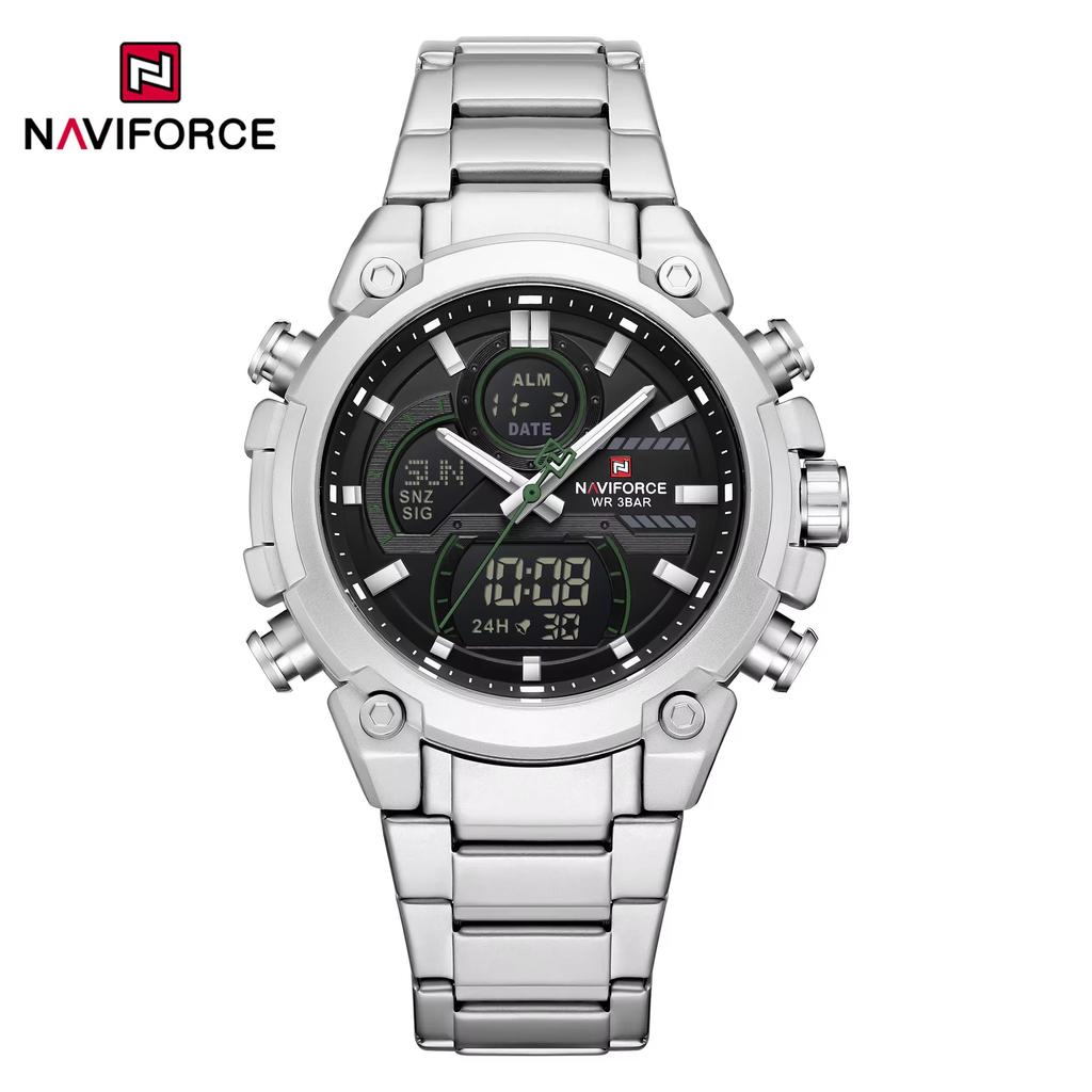 NAVIFORCE Business Original New NF 9278 Men's Watch Waterproof Digital Fashion Night Light Men's Watch Classic Business Watch
