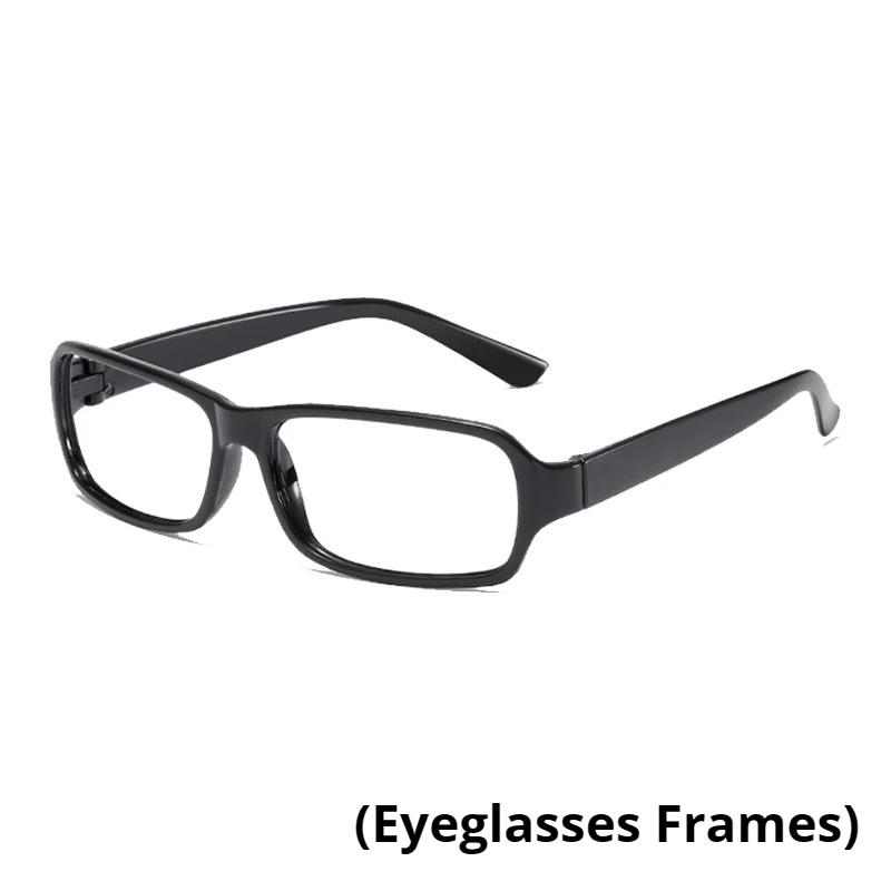 Retro Square Glasses Frame Neutral Fashion Retro Glasses Frame Men'S And Women'S Classic Solid Color Lens Free Glasses Frame