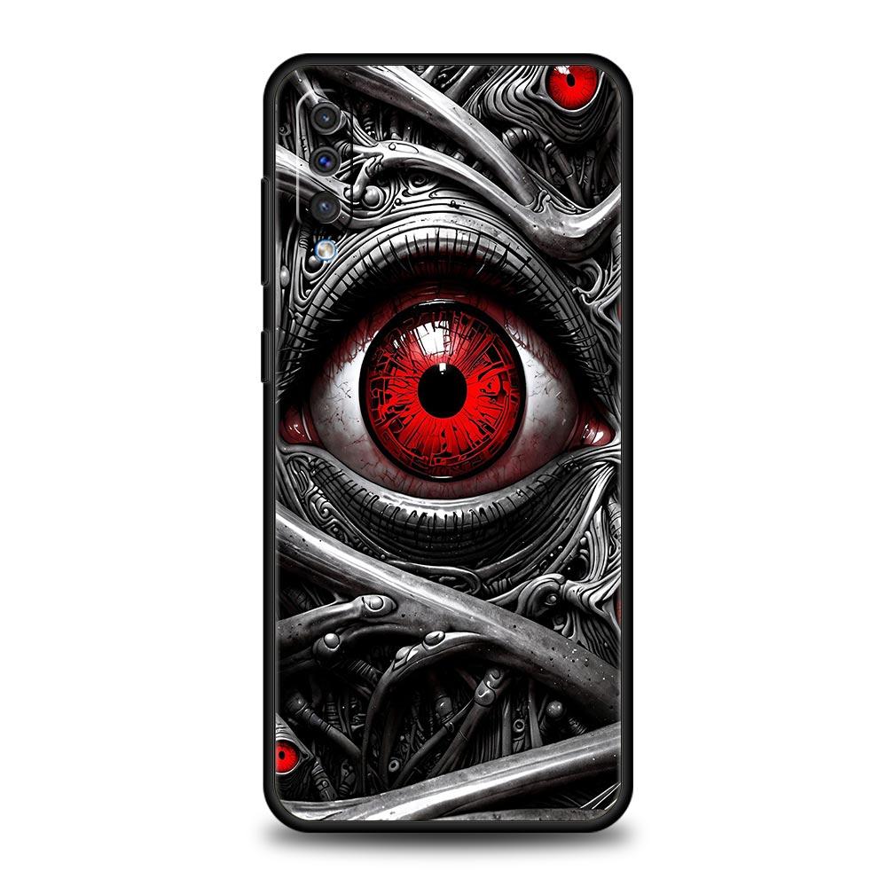 

Spooky Scary Red Eye Phone Case for Samsung Galaxy A56 A36 A26 A16 A34 A24 A42 A22 A20 A12 A40 A30 A10 5G Soft TPU Cover Shell Samsung A20e