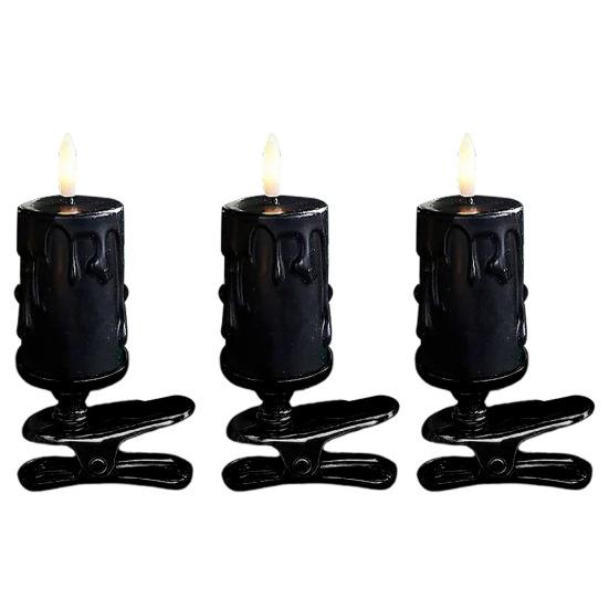 LED Clip Candle Light Set Flameless Flickering Christmas Tree Candle Lamp Electric Fake Candles for Home Christmas Party Decoration