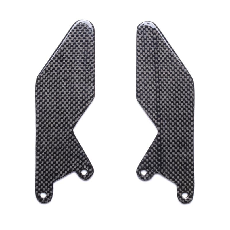 Universal Motorcycle Carbon Fiber Foot Peg Plate Rearset Heel Guard Accessories for Streetfighter 848 1098
