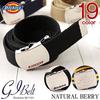 Dickies 32mm GI Belt Gacha Belt Plain DS0741I (01 Black)