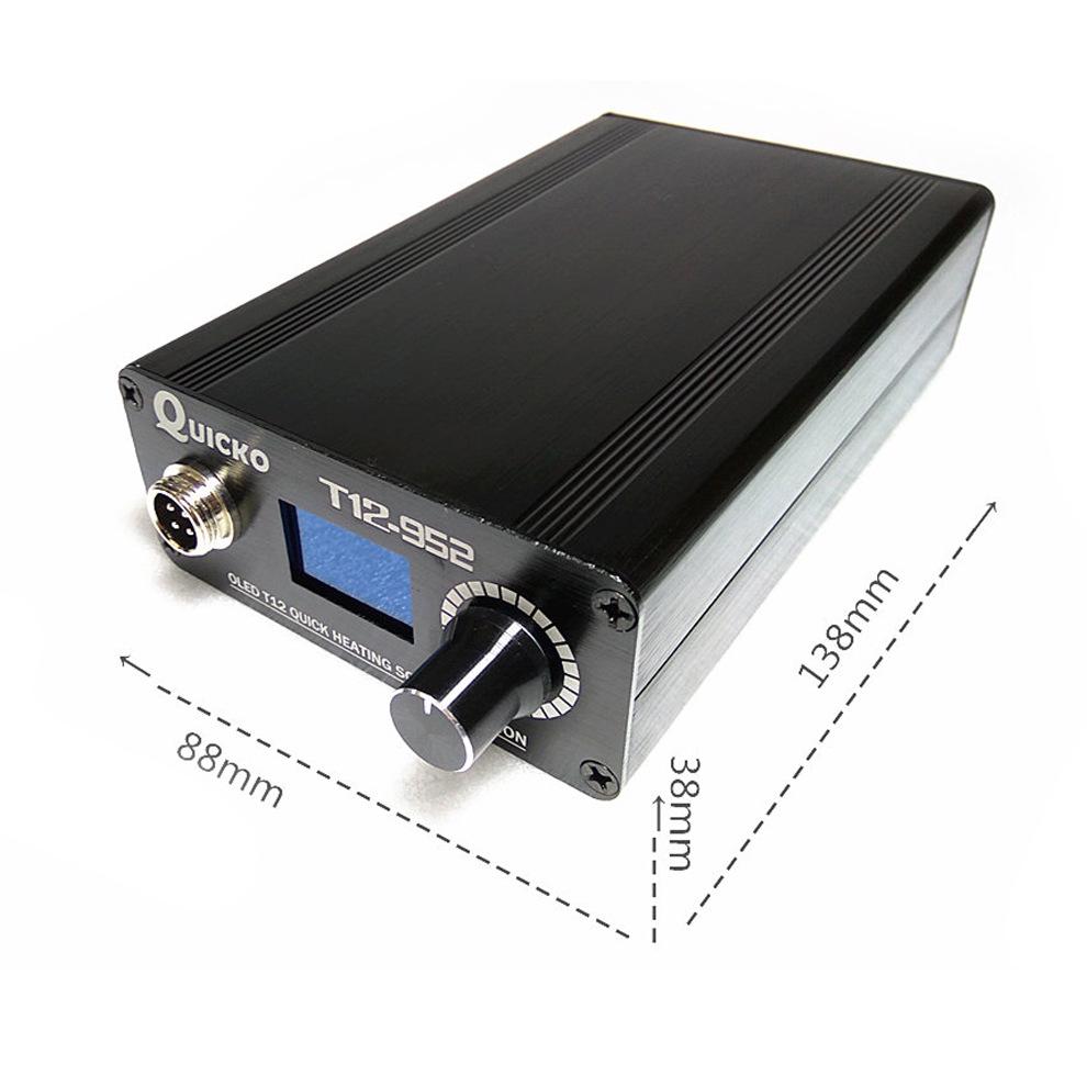 Quicko T12-952 Soldering Station with 9501 Handle, Lead-Free Electric Soldering Iron for Electronic Repair
