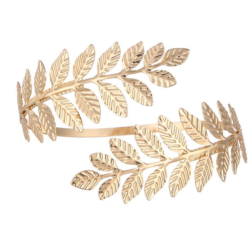 Baroque Retro Note Multi Layer Bracelet, Metal Open Cuff Arm Ring