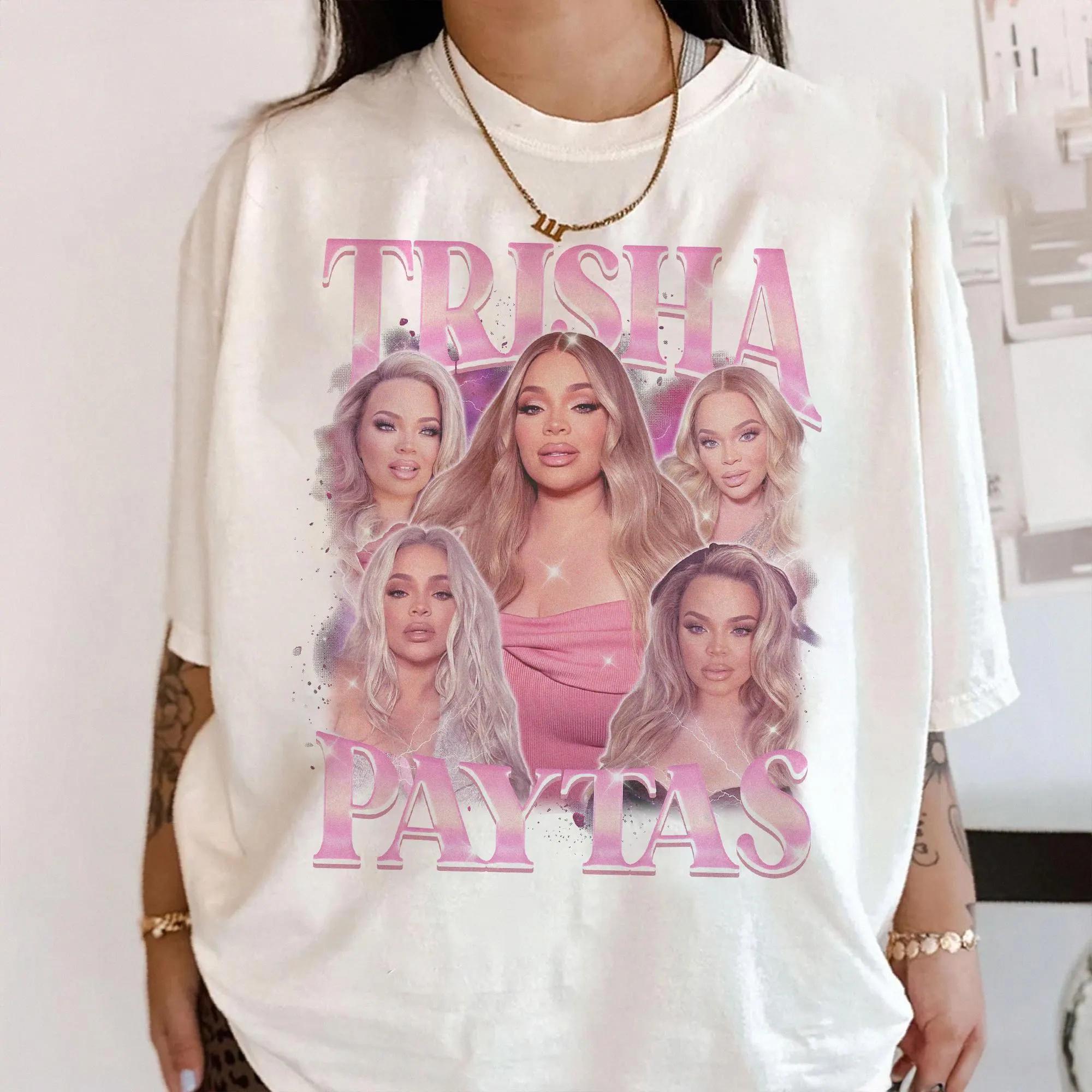 

Trisha Paytas Bootleg Tshirts Unisex and Women Summer Cotton Y2K Clothing Casual Fashion Round Neck Short Sleeved Tee Streetwear M