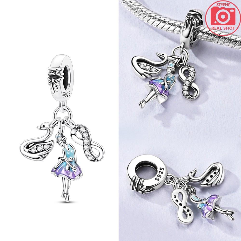 

Silver Colors Shining Spiral Pendant Fit Bracelet DIY Fine Jewelry Gift for Women
