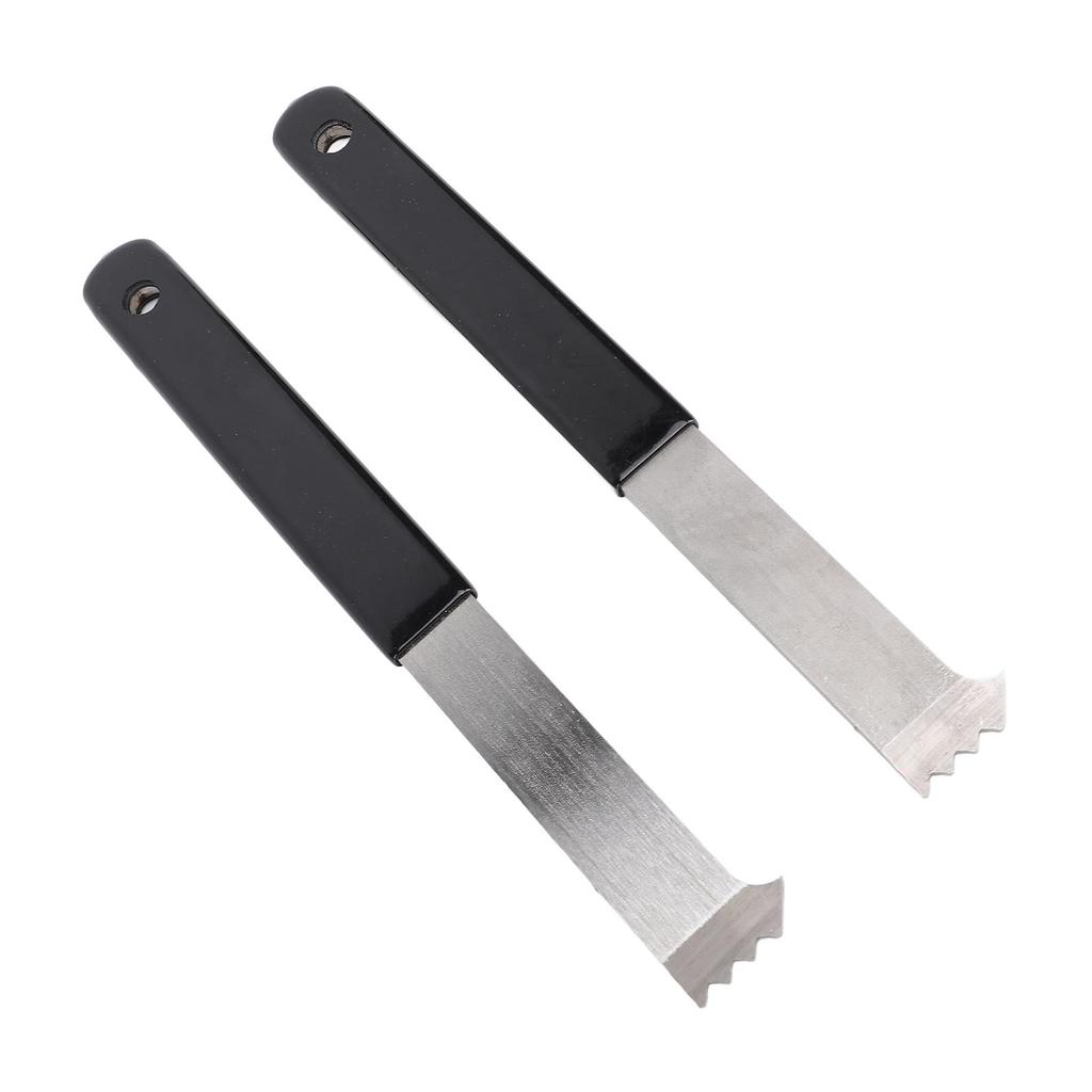 2Pcs Paver Puller Paver Extractor Tool with Joint Scraper Micro Teeth Gripper Slots Paver Removal Tool for Garden Paver