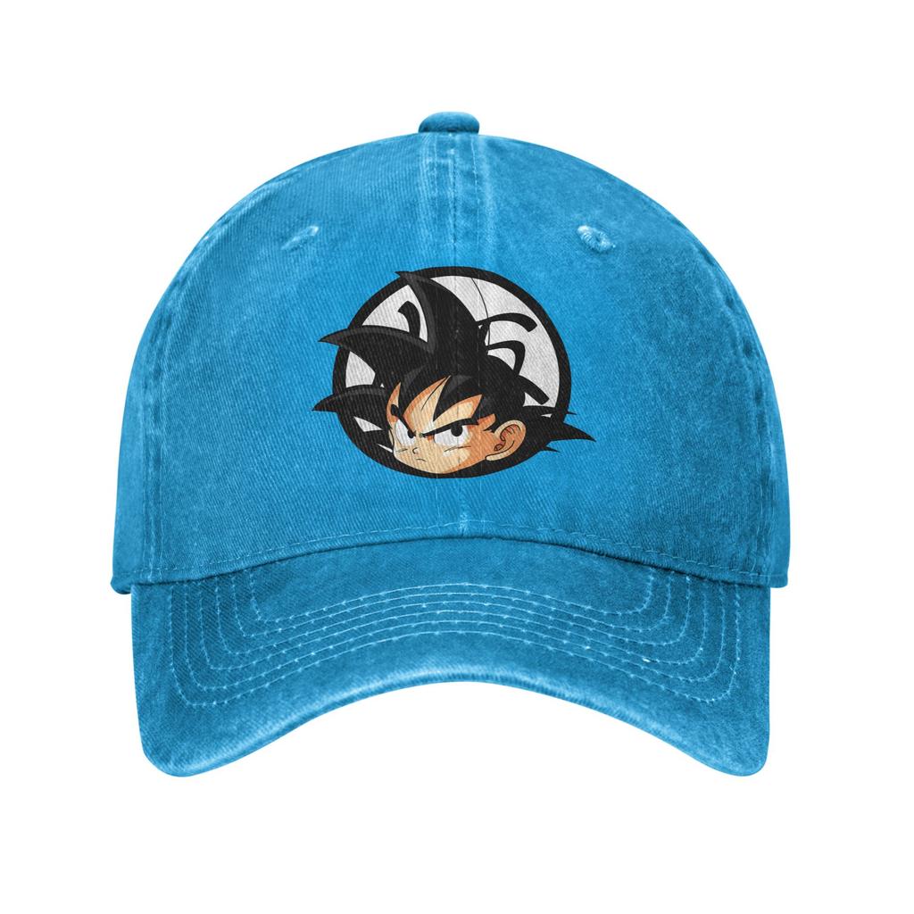 Dragon Ball Kanji Kid Goku Men Women Baseball Cap Distressed Cotton Caps Hat Outdoor Workouts Unstructured Soft Snapback Hat