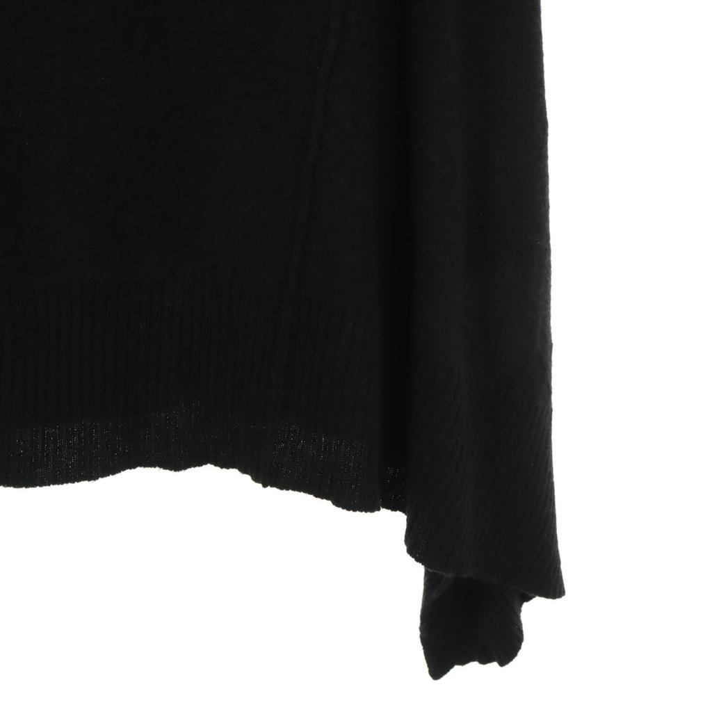 Y's Made In Japan Long Sleeve Asymmetry Knit 2 Black Tunic Women Used