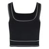 adidas Originals Waistband Padded Tank Daily Classic Slim Fit Sleeveless Sports Vest Women Tops LF4590