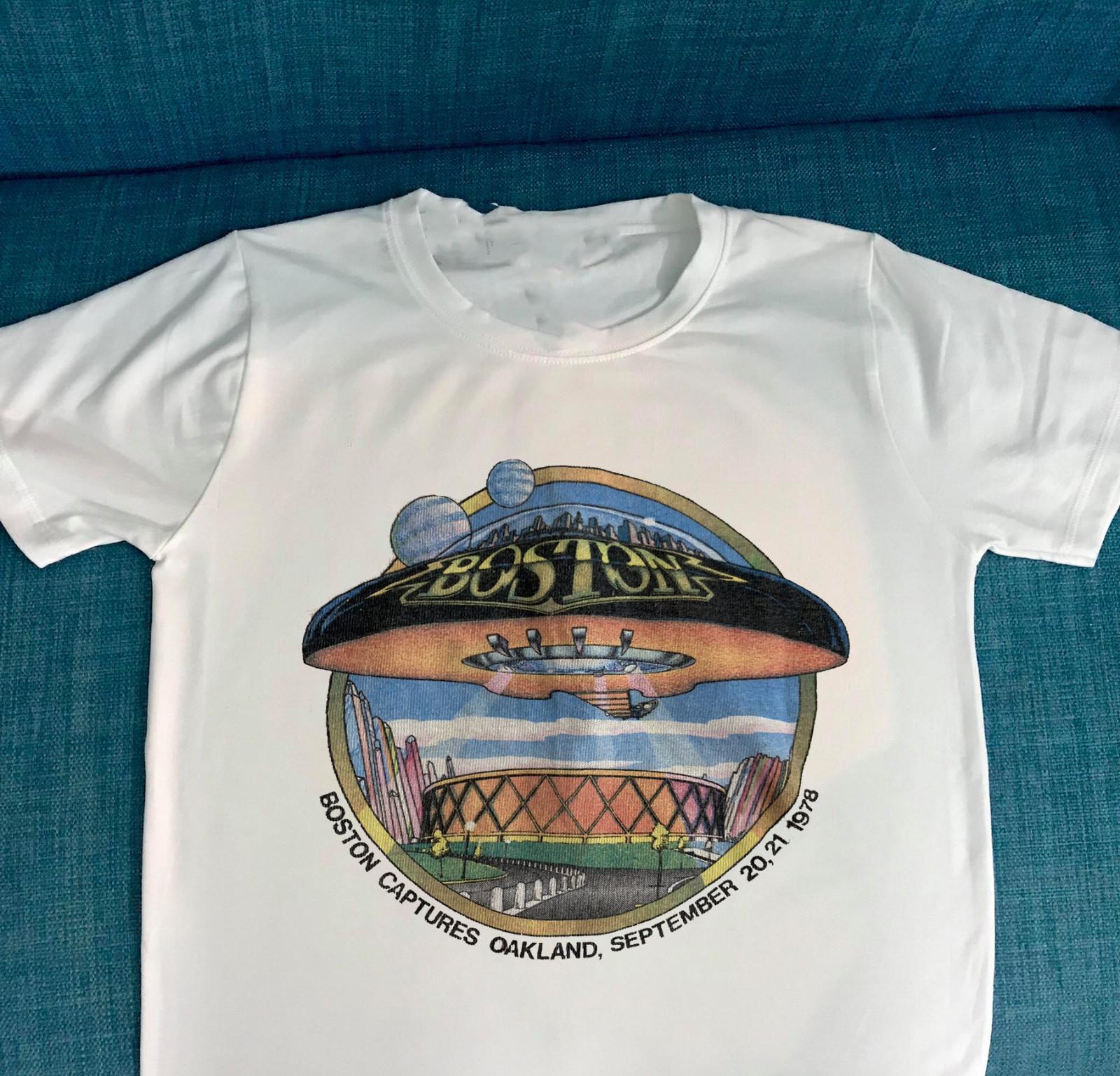 Boston Band Tour Concert Rock Shirt Short Sleeve Unisex Tee XXXXL