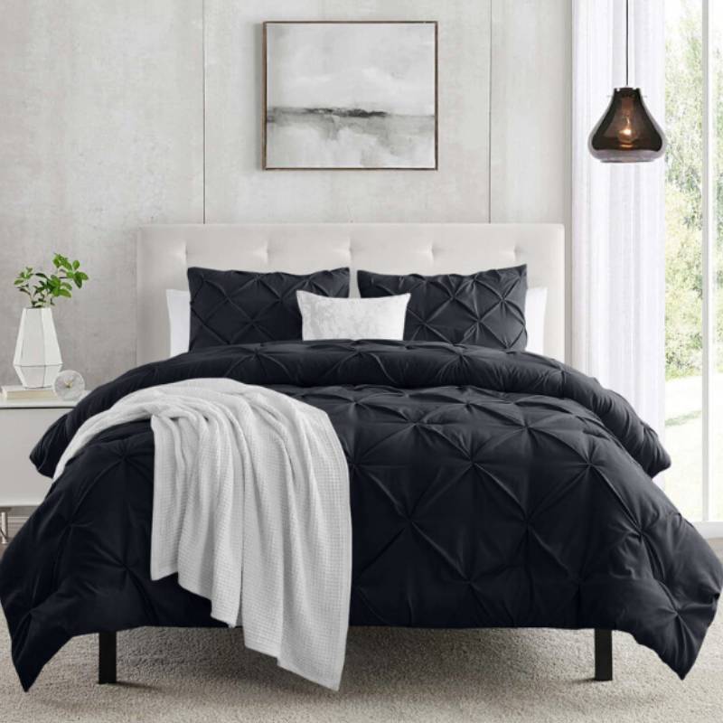 Minimalist Solid Color Duvet Cover And Pillowcase Set For Bedroom Decor