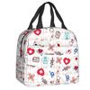 Custom Enfermera En Apuros Doctor Nurse Medicine Insulated Lunch Tote Bag for Women Resuable Thermal Cooler Food Lunch Box