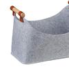 Spacious Gray Felt Woods Bag Durable Firewood Holder For Home And Camping Use 6XDE