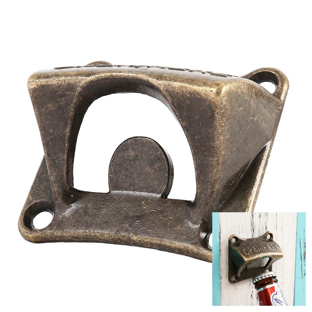 Vintage Bronze Wandmontierter Wein Fahion Soda Flaschenöffner Bieröffner Barzubehör