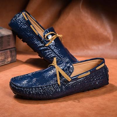 Modne Męskie Luksusowe Markowe Mokasyny Męskie Casualowe Skórzane Buty Klamra Modne Buty na Imprezę Ślubne Męskie Wygodne Płaskie Buty do Prowadzenia Rozmiary 36-48