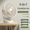 100-Speed Adjustable Desktop Mini Fan with Digital Display, Dual-Use for Hanging or Standing