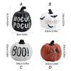 Eerie Halloween Resin Pumpkin Statue Durable Resin Crafted Pumpkin Decorative Ornament for Halloween Celebration