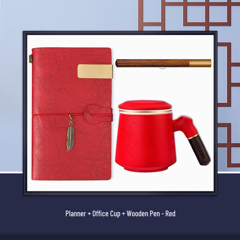 Executive Business & Anniversary Gift Sets Notebook, Wooden Pen & Office Mug