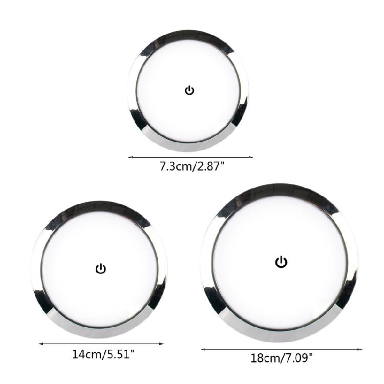 10W Car Interior Led Light Round Lamp with Switch for Campers Boats Indoor Light