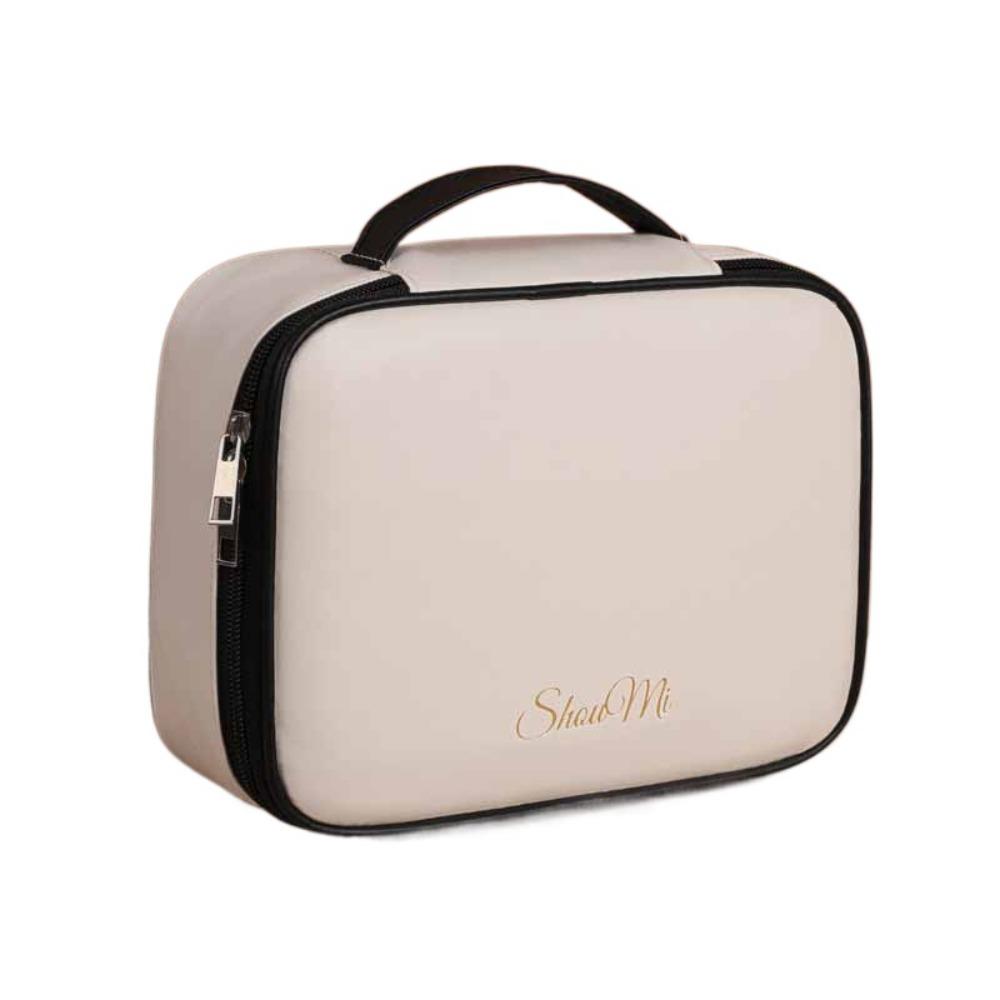 Zipper Pillow Makeup Pouch Detachable Travel Wash Bag Portable PU Leather Cosmetic Bag Outdoor