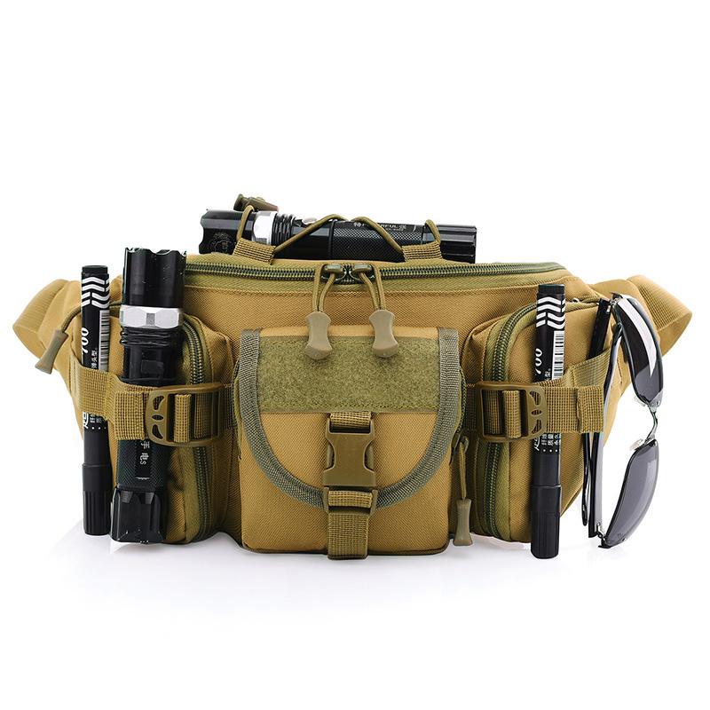 Tactical Waist Bag Sling Molle Waterproof Fanny Bags Hiking Fishing Sport Hunting Camping Sports Belt Pack Waist Bag XA517WA