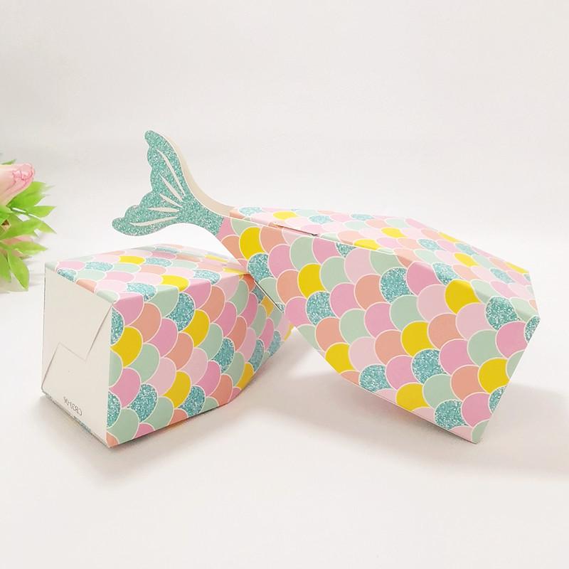 Mermaid Fishtail Wedding & Birthday Candy Gift Box