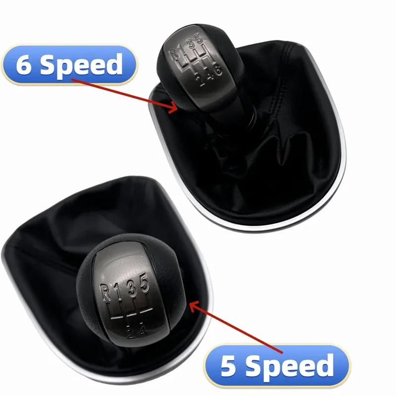 Dla SEAT LEON II (2005-2012) ALTEA XL (04-12) SEAT TOLEDO III (04-09) Gałka zmiany biegów 5/6-biegowa ze skórzanym mieszkiem Akcesoria samochodowe