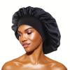 4pcs/set Luxurious Satin Hair Bonnets Multipurpose Wide Elastic Turban for Beauty Sleeping & Bath Shower for Women Hair Care Cap