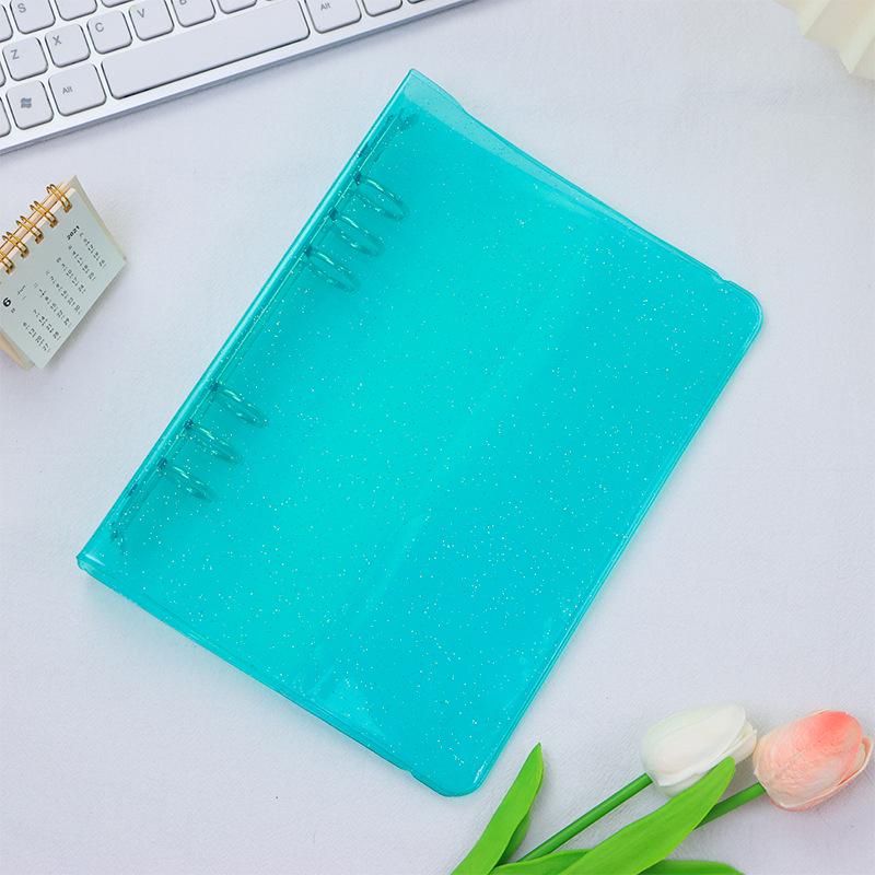 

Креативный планер-блокнот А5 на кольцах с прозрачной ПВХ обложкой A6 (PP shell + PVC cover, no pages)