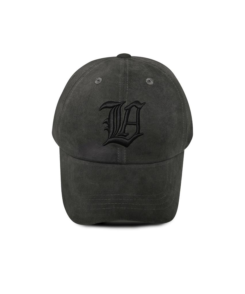 Line Binyu New La Bold Cotton Ball Cap - Charcoal
