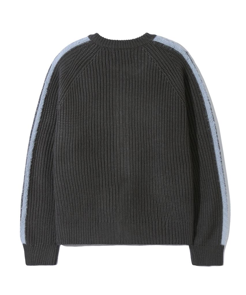 Maglia Tricot TRILLION con Zip e Spazzola Lavabile (Carbone)