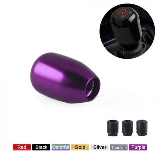 Aluminum 5 Speed Car Gear Shift Knob Manual Automatic Gear Shift Knob Purple