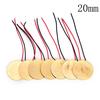 6Pcs Piezoelectric Piezos Amplifiers Discs Leads For Cigar Box Guitar Pickup Good Quality
