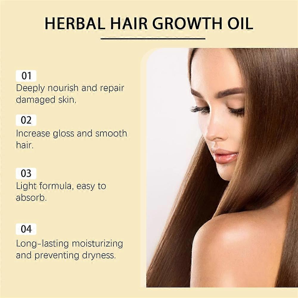 Veganic Natural Hair Growth Oil with Rosemary, For Dry Damaged & Thin Hair, Repairs Follicles & Promotes Growth, 120ml
