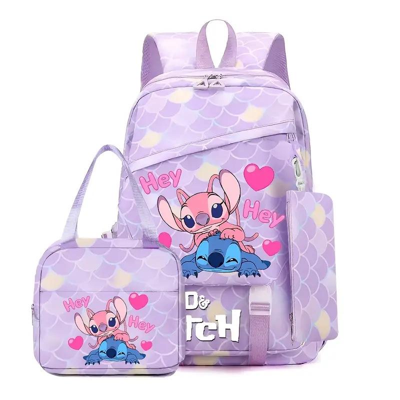 TS JYL laptop bag,Stitch Backpack Lightweight Large School Bag For Grade 1-6 Students