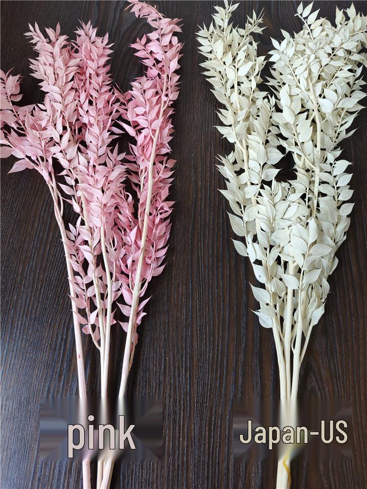 Rich Noble Leaf Dried Panda Bamboo Flowers - Photography Props for Weddings, Living Room, or Hotel Decorations
