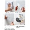 Toilet Paper Organizer Wall-mounted Waterproof PP Strong Load-bearing Tissue Rack Storage Box Toilet Bathroom Accessories