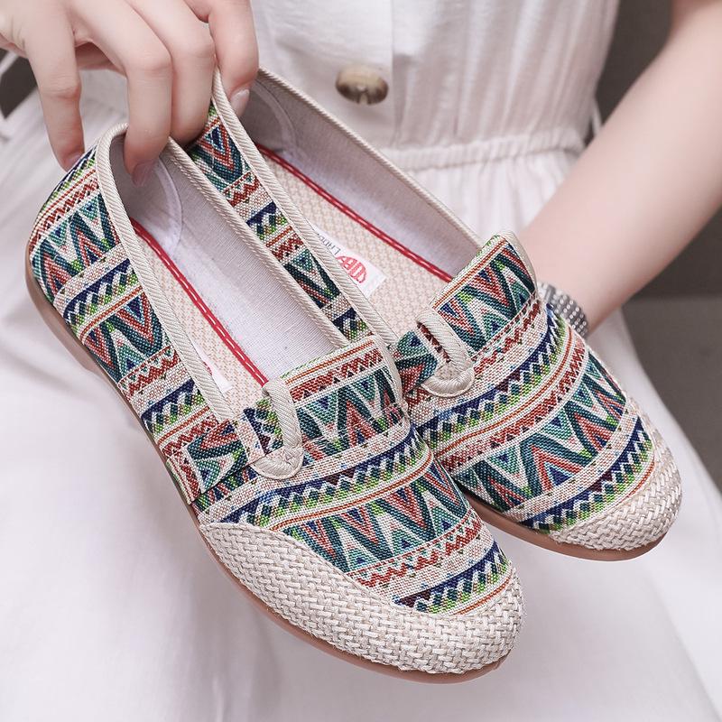 2025 Women's Spring & Autumn Non-Slip Canvas Espadrilles – Comfortable Slip-On Casual Shoes