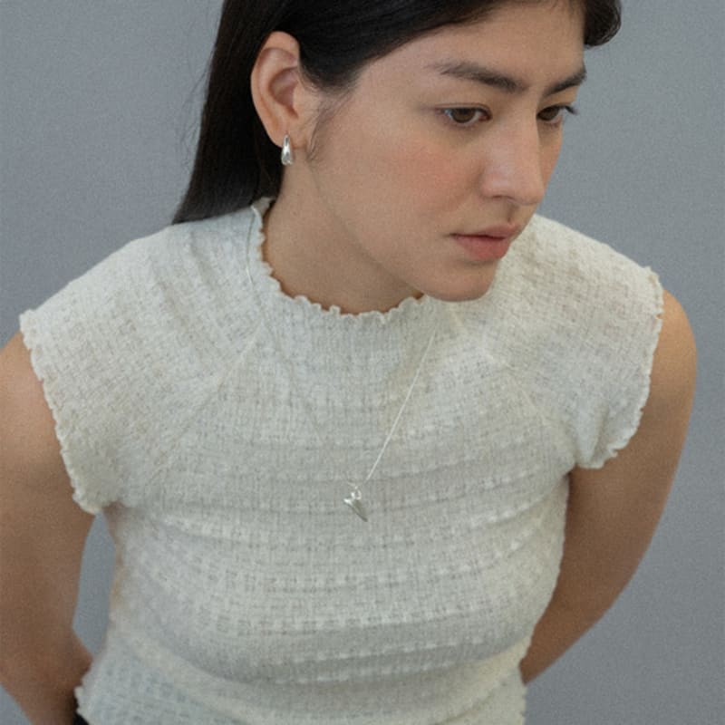 

NORMALLEE [Hand made] Bloom Love Necklace Silver