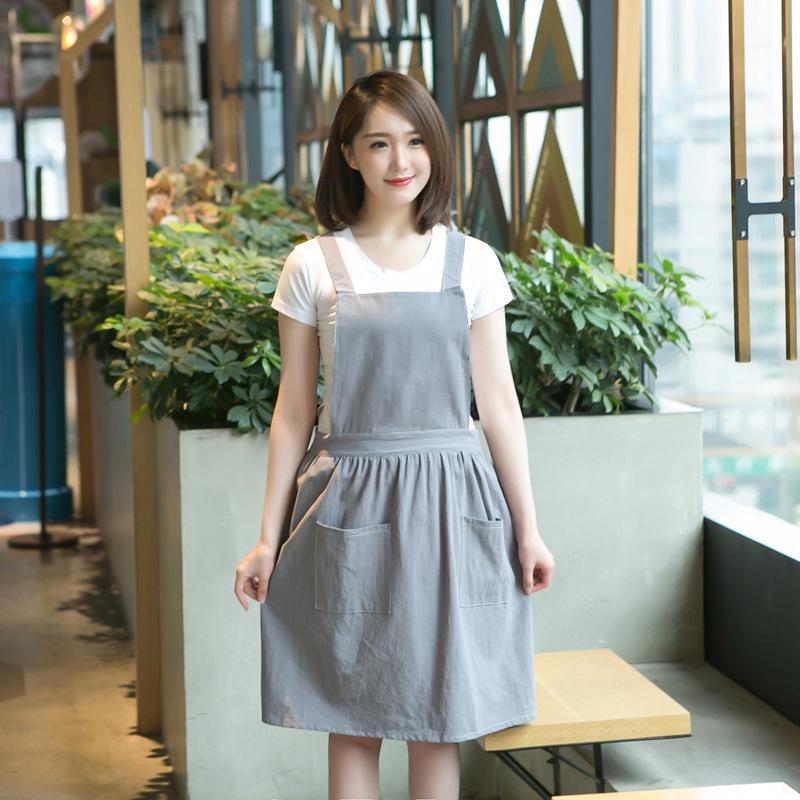 Women's Double-Layer Apron: Fashionable Princess Design for Kitchen or Coffee Shop