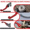 Dirt Bike Brake Lever Pivot Levers Adjustable CNC For CRF 110 CRF110F 2013-2024 CRF70F 2004-2012 XR70R 2000-2003 Dirt Pit Bike Red