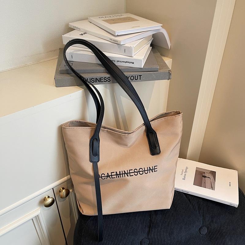 

Printed casual simple women s new large-capacity shoulder portable tote bag хаки