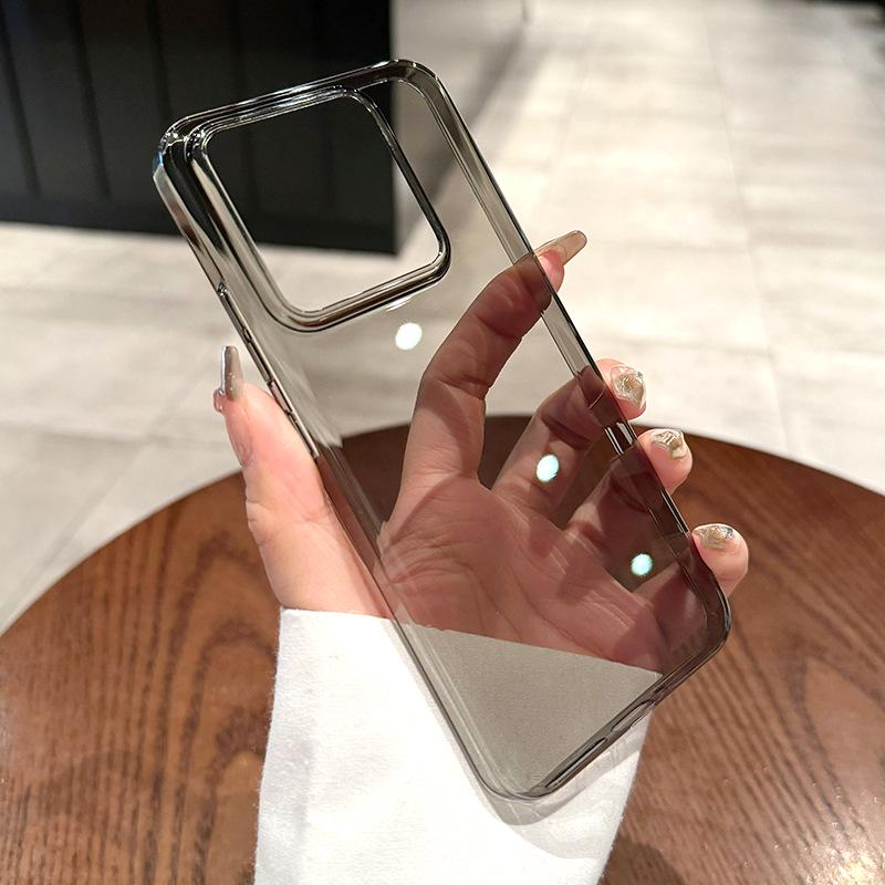 Ultra-Thin Transparent Magnetic Case for Xiaomi 14 Ultra & 15 Pro: Full Coverage, Anti-Drop, Frosted, Simple, Hard Shell