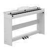Digital Piano 88 Keys Semi Weighted Keyboard with Stand Speaker White, for Beginners, 128 Tones, 128 Rhythms, Full Size Electric Piano, with Pedal,