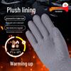 Thick Winter Latex Gloves: Terry Lined, Cold-Proof, Wear-Resistant, Warm and Protective