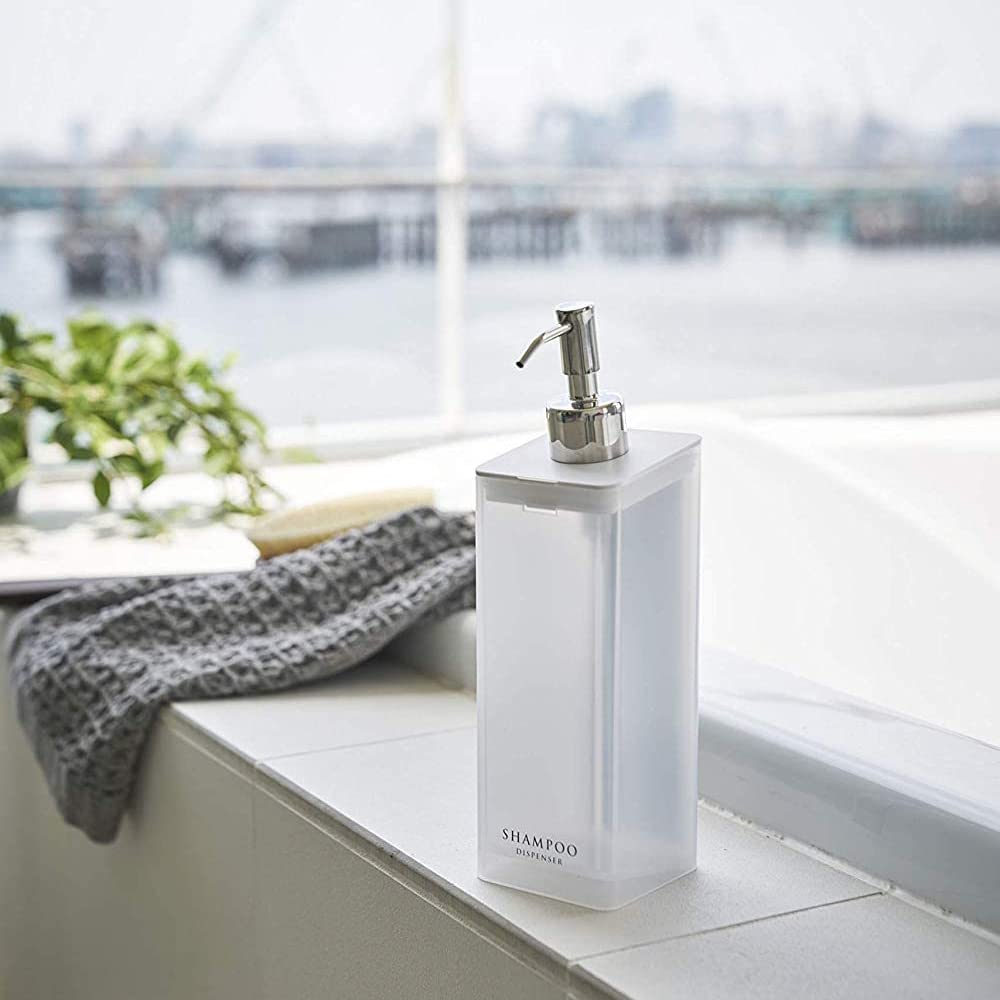 Yamazaki Magnetic Dispenser MIST of Magnetic Refill Bottles for Shampoo and 4485 and 4486 Two-Way (Set 2) Conditioner, Clear,