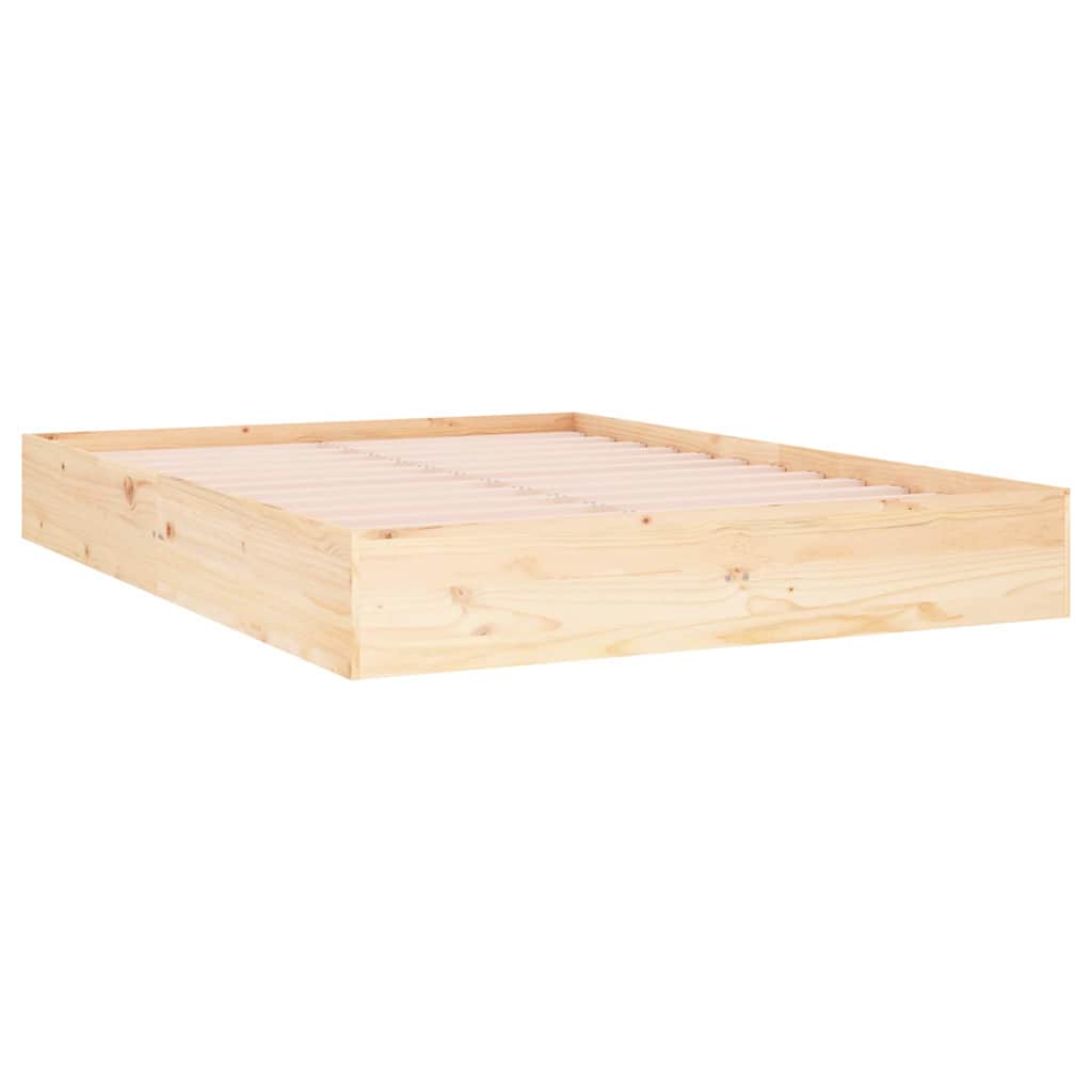 vidaXL Massivholzbett 140x190 cm