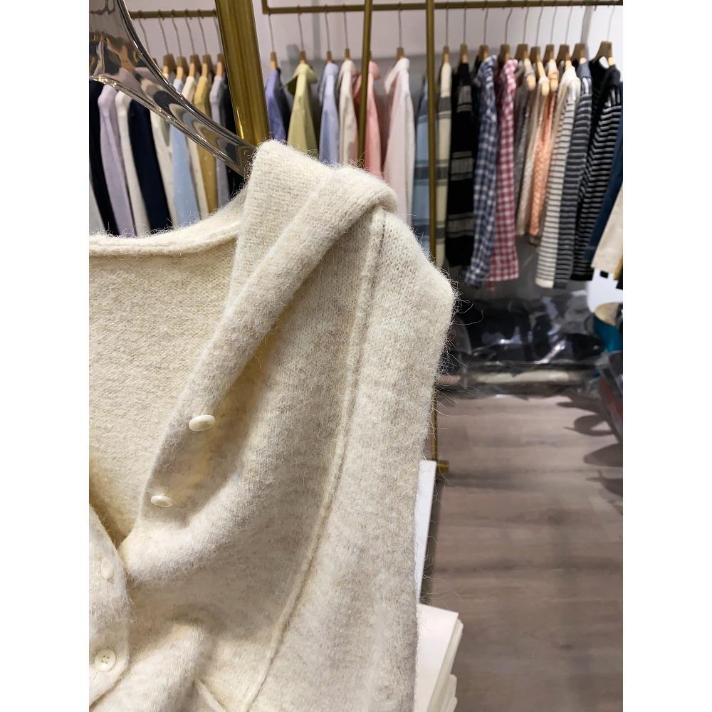 Dimanaf 2025 Plus Size Autumn Women Solid Sleeveless Vest Sweaters Knitting Buttons Casual Style Loose Sweater